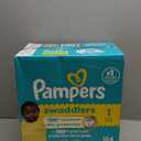 Pampers Swaddlers Diapers, Size 1 (8-14 lbs), 164 Count, Absorbent, Keeps Baby Dry and Comfortable, Skin Safe Disposable Baby Diaper