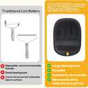 BABORUI Pet Hair Removal Glove - 2 Pack Five Finger Electrostatic Gloves Pet Hair, Remover Glove Lint Rolls into Strips, Dog and Cat Hair Removal Tool for Furniture, Car, Couch, Carpet, Clothes