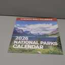 2026 National Parks Wall Calendar | Beautiful Outdoor Nature Landscapes Calendar of US State Parks Scenery for 2026, Great Calendar Stocking Stuffer Gift for Men or Women