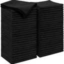 AIDEA Microfiber Cleaning Cloth Black 50PK, Microfiber Towels for Cars, Premium Car Cloths, Dusting Cloth Lint Free Cleaning Rags for SUVs, House, Kitchen, Window, Workshops,11.5×11.5"