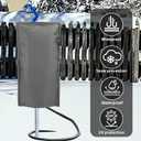 Outdoor Faucet Covers Freeze Heat Protector for Winter & Summer Reusable Insulated Waterproof Spigot Covers for Garden Lawn Faucets Sprinkler Systems and Yard Hydrant,25H x 13.5W,Grey