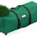 Mrrihand Christmas Tree Storage Bag, 9Ft Large Artificial Anti-Tear Heavy-Duty 600D Oxford Cloth Xmax Christmas Tree Storage Box with Rolling Wheels, Christmas Tree Storage Container (Green, 9Ft)