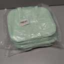 2 x Travel Makeup Bag for Women, Large Capacity Cosmetic Bags for Girls, Compact Pouch Make up Organizer, Waterproof Toiletry Bag with Divider and Handle (Green2)