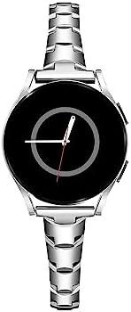 PlusRoc Stainless Steel Band Compatible with Samsung Galaxy Watch 7 6 5 4 40mm 44mm/Watch 6 Classic 43mm 47mm/Watch 4 Classic 42mm 46mm/Watch 5 Pro 45mm, Slim Bracelet Adjustable for Women