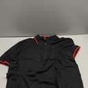 HUGO Men's Slim Fit Cotton Mix Polo Shirt (Large, Stormy Black)