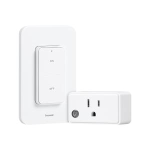 Remote Control Outlet Wireless Wall Switch, 200FT Long Range RF Remote Light Switch, Mini Electrical Outlet Plug, 15A/1875W High-Power for Lamps, Lights, Household Appliances, ETL Listed