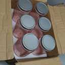 WELLIFE Pink Mason Jars 32 oz,6 Pack Wide Mouth Mason Jars for Safe Storage,Fermenting,Pickling,DIY,Crafts Decoration