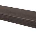 HIGH & MIGHTY 515618 Decorative 36" Floating Shelf Holds up to 25lbs, Easy Tool-Free Dry Wall Installation, Beveled, Retail Packaging, Espresso