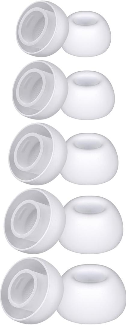 SOPROM Eartips for AirPods Pro 3 (3rd Generation), Pro3 Replacement Silicone Earbud Ear Tips with Cleaning Kit (XXS,XS,S,M,L, White)