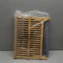 Greenual Bamboo Dish Drying Rack with Utensil Holder, 3 Tier Collapsible Dish Rack, Wooden Dish Racks for Kitchen Counter, Large Folding Drying Holder with Absorbent Dish Drying Mat