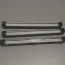 Rechargeable Black Light Bar 3 Packs, Battery Powered Black Lights for Glow Party, Cordless UV Strip Lights with On/Off/Dimma/Flash Switch, for Neon,Uranium Glass, Classroom,Paint, Poster,Stage