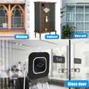 2 Pack Window Mount Compatible with Blink 2/1 Mini Indoor, Secured Camera Glass Wall Holder for Single Pane Glass Windows/Doors for Outside Security Monitoring,Black