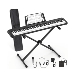 88 Key Piano Keyboard Beginner Electric Digital Piano with Semi Weighted Keys,Sustain Pedal, Power Supply, Stand, Carrying Case,HeadphonesA1 88 Key Piano Keyboard Beginner Electric Digital Piano with Semi Weighted Keys,Sustain Pedal, Power Supply, Stand, Carrying Case,HeadphonesA1