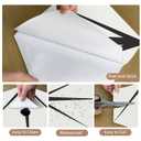 MORCART Upgraded 20PCS Peel and Stick Floor Tile, Hexagon Waterproof Vinyl Flooring Covers 12.6 Sq Ft, DIY Removable Flooring for Bathroom, Kitchen, Bedroom, Stairs, Entryway (11.8" x 10.2", Royal White)