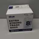 Plasticplace 8 Gallon Trash Bags -White Drawstring Garbage Can Liners - 200 Count - Leak-Resistant and Tear-Proof for Kitchen, Bathroom, Office, and Small Trash Cans 0.7 Mil