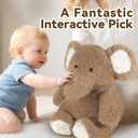 iPlay, iLearn Elephant Stuffed Animal, Soft Baby Plush Elephant Toy, Infant 18" Big Cute Fluffy Animal Toy, Nursery Bedtime Huggable Birthday Easter Basket Gift for Toddlers Girl Boy Kid Age 0 and up