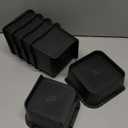 MXMZHXU Bed Risers 2 inch, 3 inch, 4 inch, 6 inch or 8 inch Heavy Duty Furniture Risers, Up to 6000 Lbs L Shaped Design Bed Lifts Blocks for Couch Desk Sofa Table (Black, 4 Inch 4 Pack)