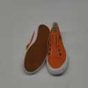 Women's Slip on Shoes Non Slip Fashion Canvas Sneakers Low Top Casual Shoes (6.5, Orange)