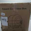 Automatic Litter Box, Upgraded Robot Self Cleaning Litter Box for Multiple Cats, 65L+9L Extra Large, Features Negative ion Sterilization and Deodorization, APP Control, 3 Rolls Litter Bag Liners