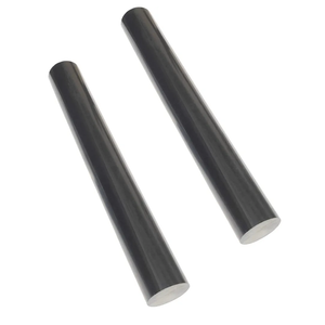 2pcs 1in Round Acetal Copolymer Rods - Standard Tolerance 12-Inch Length Opaque Black Acetal Copolymer Rods Meets ASTM D6778 Specifications Perfect for Non-Marring Fixtures (1" x 12", 2)