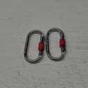 Carabiner Clip  UIAA Certified 25 kN 5620 LB, Large Heavy Duty Carabiners for Climbing: Oval-Shape, Screw Locking Steel Caribeener Clips, Hammocks, Hiking, Camping  Durable & Tested