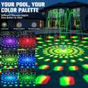 2026 Upgraded Pool Fountain,8000mAh Rechargeable Pool Water Fountain with Light,Large Floating Pool Fountain,4FT Spray Swimming Pools Fountains Pump for Above Ground & Inground Pools Fountains-Blue