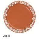 50 piece mexican clay pottery style paper plates