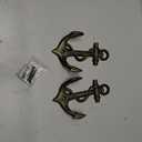 Nautical Anchor Hooks Antique Bronze Cast Iron Decorative Wall Hook, Treasures of The Caribbean Islands 2 Pack