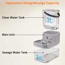 Smart Pet Water Fountain,Filterless Cat Water Fountain No Filter,3L/102oz Ultra Silent Cat Fountain, Separation Design