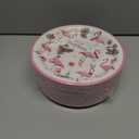 100Pcs Flamingo Christmas Paper Plates 9 Inch Hawaiian Pink Christmas Flamingo Disposable Plates Holiday Plate Tableware Sets for Baby Shower Winter Xmas Hawaii Beach Tropical Theme Party Decoration