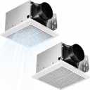 2 Pack 110 CFM Quiet Bathroom Exhaust Fan with Metal Housing
1.0 Sone Ceiling Mount Household Ventilation Fans, 4 Inch Duct Bath Fan, Ceiling Opening 7.5''x7.5'' - No Attic Access Needed