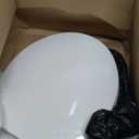 Round Toilet Seat, Standard 16.5 Slow/Soft Close Round Toilet Seat for Round Toilets, No-Slam Quiet-Close Lid, Easy-to-Install, White, Durable Never-Loosen Design