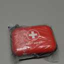 Mini First Aid Kit, 100 Pieces Water-Resistant Hard Shell Small Case - Perfect for Travel, Outdoor, Home, Office, Camping, Hiking, Car (Red)