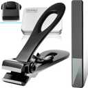 Straight Nail Clipper, 17mm Wide Jaw Opening Extra Large Toenail Clippers for Thick Nails or Tough Fingernail & Ingrown Toenail, Heavy Duty Thick Toenail Clippers for Seniors, Men, Adult