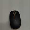 VssoPlor Wireless Mouse, 2.4G Slim Portable Computer Laptop Mouse with Nano Receiver Quiet Silent Optical Mice for Notebook, PC, Laptop, Computer-Black and Gold