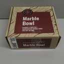 Gusto Nostro 8" Decorative Travertine Bowl for Coffee Table - Elegant Centerpiece, Aesthetic Fruit Bowl for Kitchen Counter - Heavy Stone Entryway Catch all, Jewelry, Potpourri - Travertine Decor