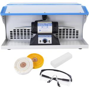 500W Jewelry Polisher with Dust Collector for Jewelry and Metal
Variable Speed Bench Polishing Machine, Profesional Desktop Buffer Motor with Buffing Wheels Polish Compound Safe Glasses