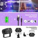 Party Lights DJ Disco Light, RGB LED Strobe Light, Battery Powered Sound Activated Projector with Remote Control for Christmas Halloween Decorations Birthday Stage Show Dance Wedding
