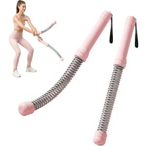 2Pcs Weighted Ropeless Battle Ropes, Heavy Duty Portable Cordless Battle Ropes for Home Gym with Poster, Workout Exercise Rope for Strength Building, HIIT and Low-Impact Aerobic Training for Men & Women