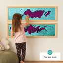 ODOXIA Sequin Sensory Wall Panel for Kids | Interactive Sequin Wall Decor & Flip Fabric Board | Reversible Wall Panel for Play & Learning | Sensory Room Equipment & Autism Toys