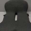 Ergonomic Seat Cushion with Adjustable Strap, Memory Foam Office Chair Seat Cushion with L-Shaped Design, Car Seat Cushion Fits for Truck Driver Semi Truck, Gaming Chair, Desk, Dark Gray