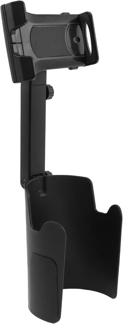 2 in 1 Cup Holder Phone Holder Height Adjustable, Multi-Angle Rotatable Phone Holder, Practical Cell Phone Holder, Universal Car Phone Holder