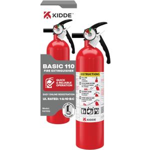 Kidde, FA110G, Multi Purpose Fire Extinguisher for Home, Office, Dorm, Residential, 1A10BC