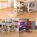 Office Chair Mat for Hardwood Floor, 46" x 60" Clear Plastic Desk Floor Protector, Heavy Duty Non-Slip Chair Mat for Rolling or Gaming Chairs, Durable Computer Mat for Home Office