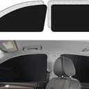 XCBYT Car Side Window Shades - 4 Pack Sun Shade for Baby Car Curtains 99% UV Protection Privacy Magnetic Retractable Fordable Car Window Covers Auto Accessories