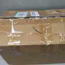 BAG BOX 100 Pack Medium 8.25x4.3x10.6 Inch Blue Kraft Paper Gift Bags with Handles for Bulk Shopping, Retail, Craft, Party Favors, Wedding, Grocery & Sacks