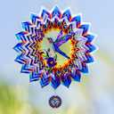 Hummingbird Gifts for Women, Hummingbird Wind Spinner, Birthday Gifts for Women Mom Grandma12 inch 3D Stainless Steel Hanging Wind Spinners for Garden Decoration
