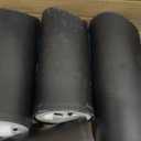 24 Pack Halloween Decoration Flickering Flameless Candles, Battery Operated LED Pillar Candles with Remote Control and Timer.for Home Decor (D2.2 xH 5" 6" 7" Black)