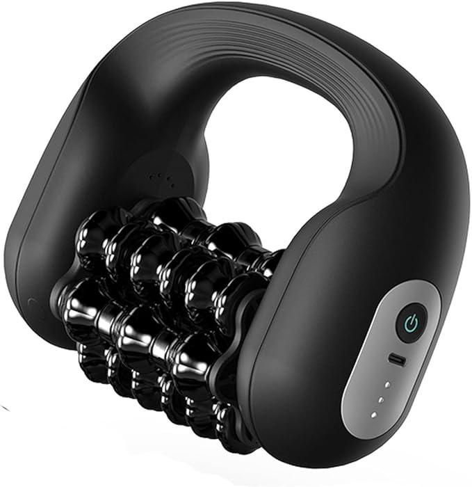 Electric Muscle Roller for Post-Workout Recovery, Deep Rolling Massager for Legs, Calves, Back & Neck, Handheld Powered Rolling Tool, Rechargeable, 3 Speed Fitness Recovery