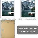 Hongkee 18x24 Frame Set of 3 - Display 16x20 Photo with Mat or 18 x 24 Poster without Mat, Wall Mounting Horizontal and Vertical, White